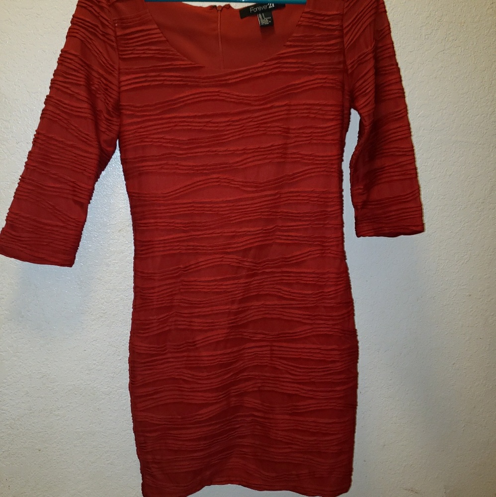 Sexy forever 21 red dress size sm